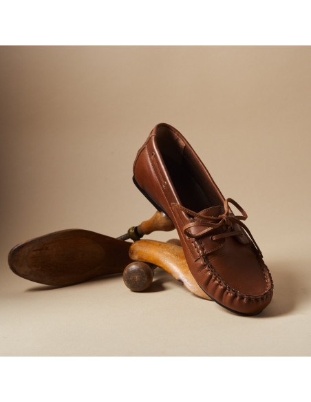 Chaussures Bateau Femme en Cuir Marina