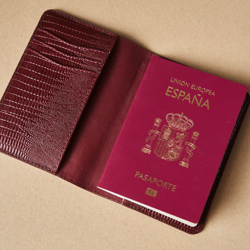 Funda Pasaporte de Piel Mujer