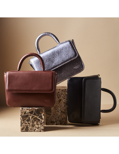 Borsa Piccola in Pelle Corazzata