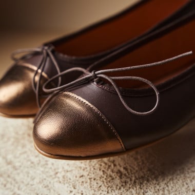 Leather Ballet Flat with... 2