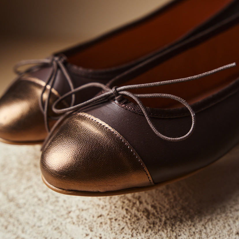 Ballerina in Pelle con Punta Julia