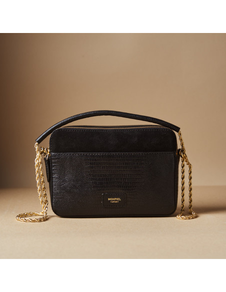 Sac Femme en Cuir avec Chaîne Dorée Olivia