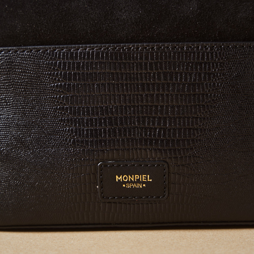 Women's Leather Bag with Gold Chain...