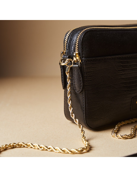 Borsa da Donna in Pelle con Catena Dorata Olivia