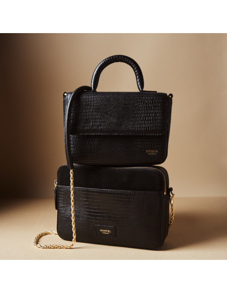 Bolso de Piel Mujer Cadena Oro Olivia