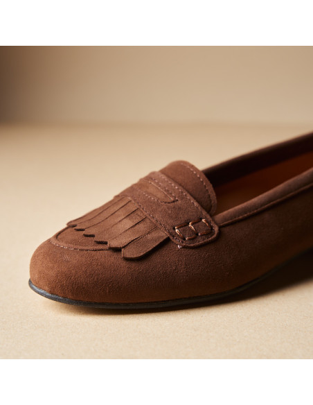 Mocassino in Pelle con Frange Inés
