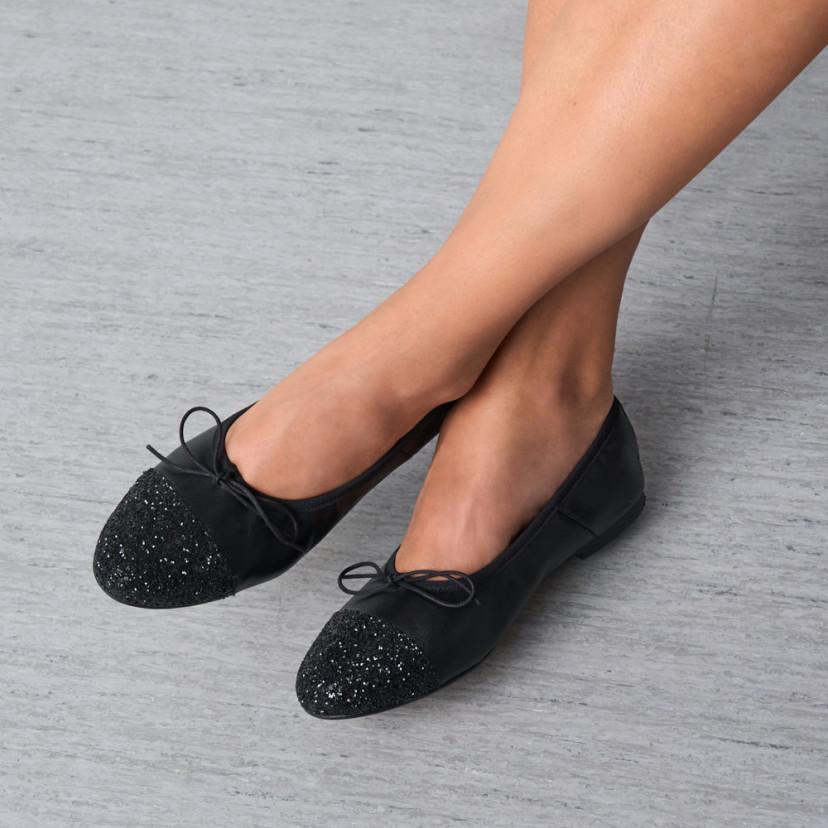 Ballerine Valeria avec bout Pailleté