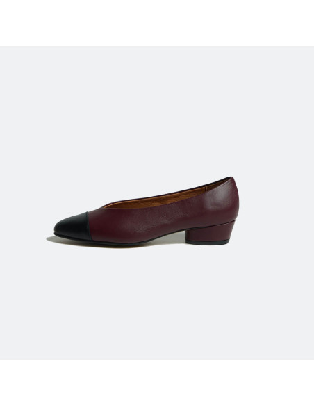 Ameliè Heel Two-Tone Toe Ballet Flat