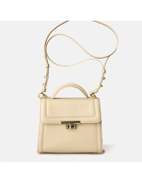 Kleine 60er Jahre Lederhandtasche für Damen