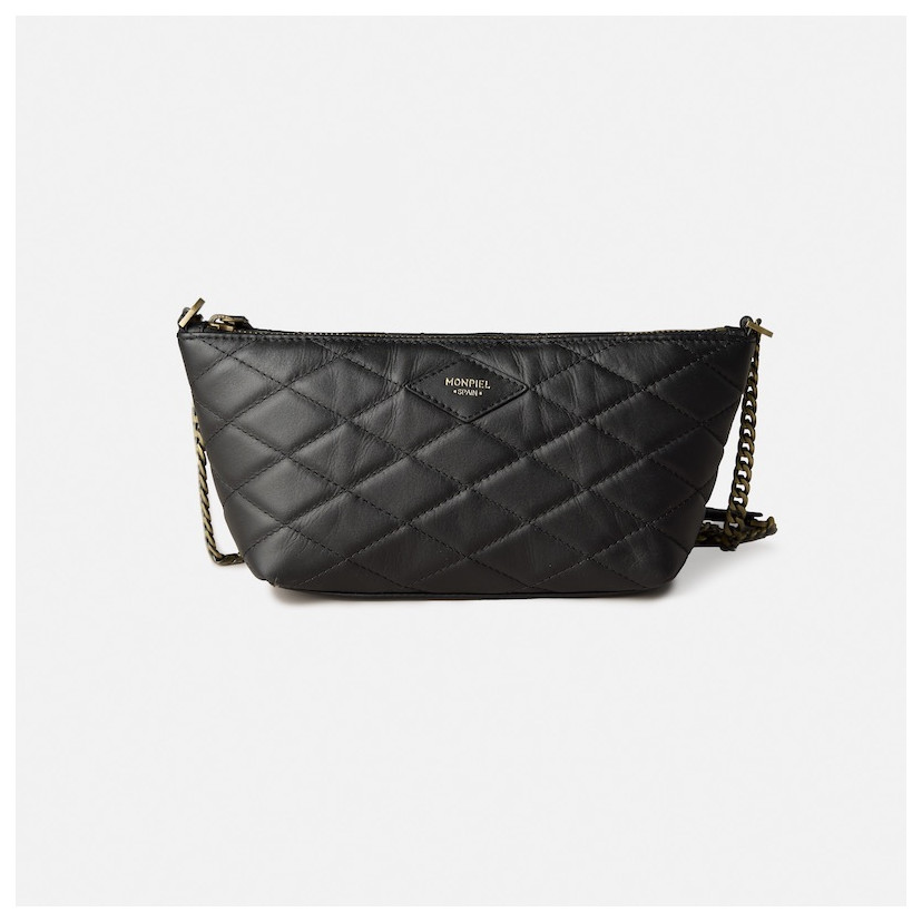 Women's leather handbag small quilted New York