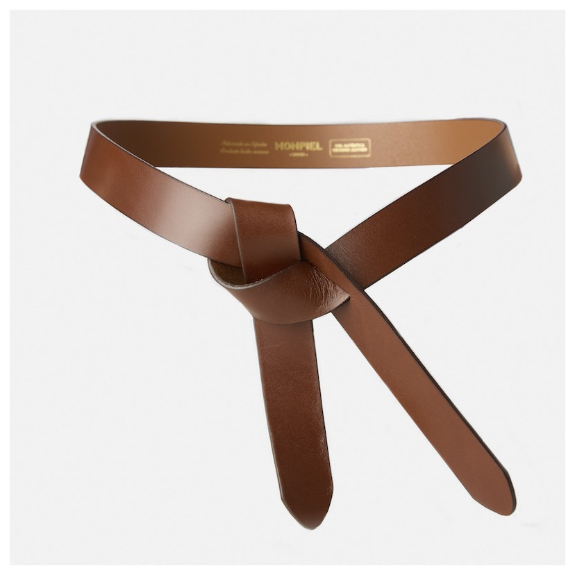 Knotted Cowhide Belt