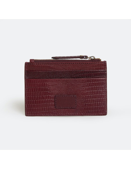 Women’s Leather Card Wallet with Zipper