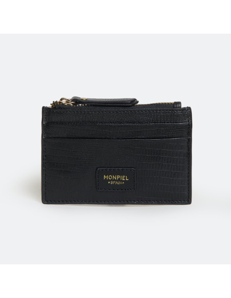 Women’s Leather Card Holder with Zipper