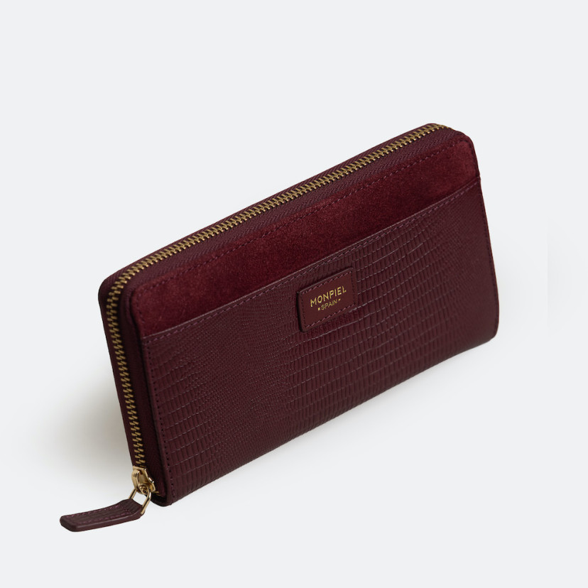 Cartera Mujer Piel Cremallera