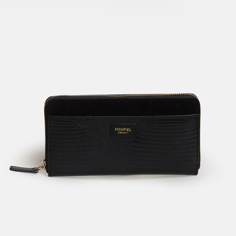 Portefeuille Femme Cuir Fermeture Éclair