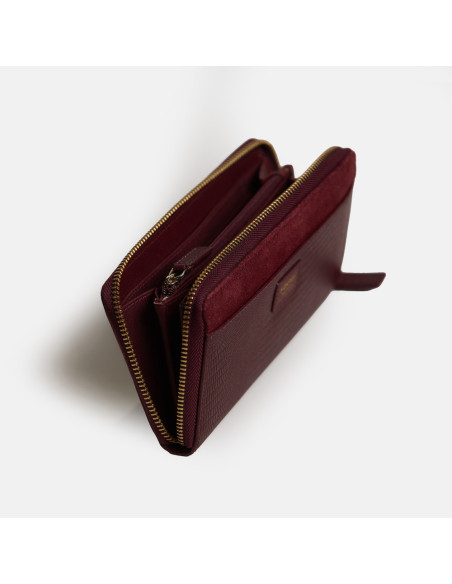 Cartera Mujer Piel Cremallera