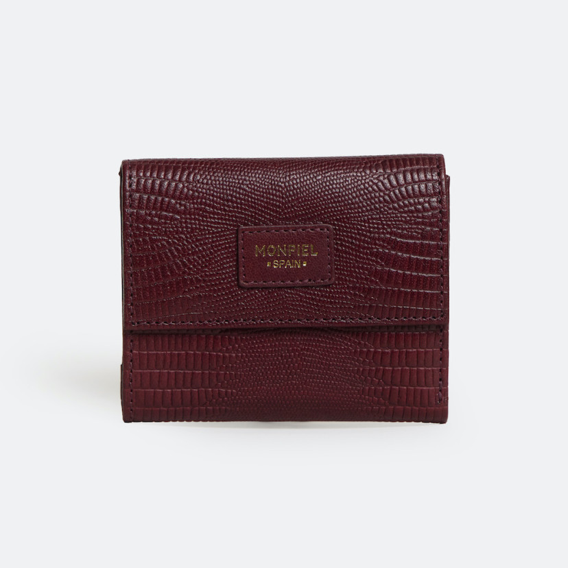 Small Leather Wallet with Coin Pouch