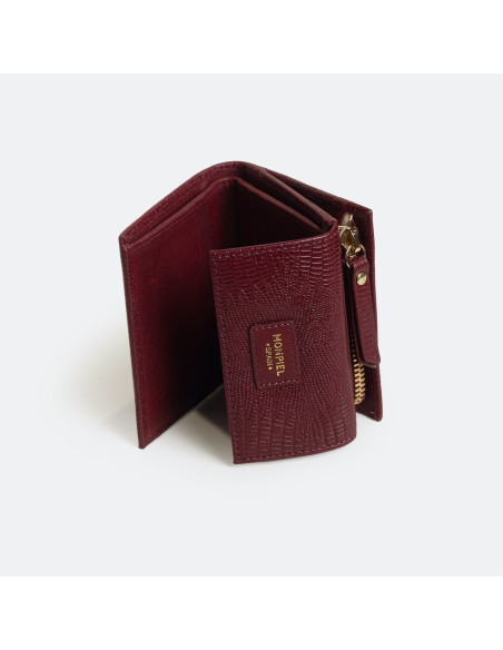 Small Leather Wallet with Coin Pouch