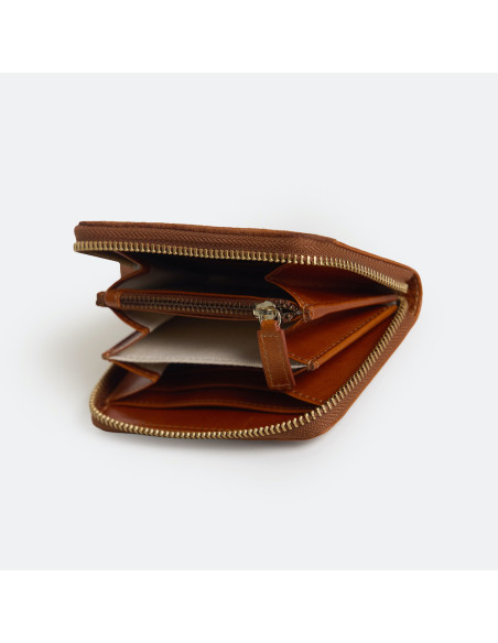 Women’s Small Leather Zip Wallet