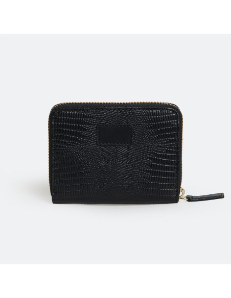 Cartera de Piel Pequeña con Cierre para Mujer