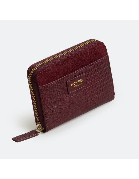 Cartera Mujer Piel Cremallera Pequeña