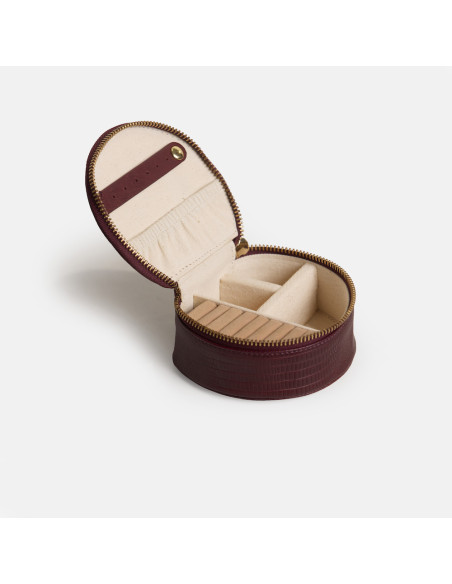 Porta-joias Feminino de Couro