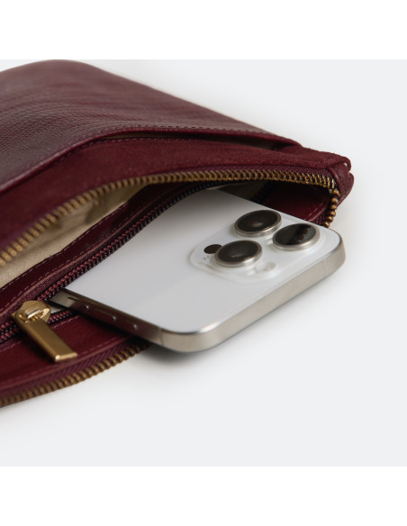 Pochette Femme en Cuir