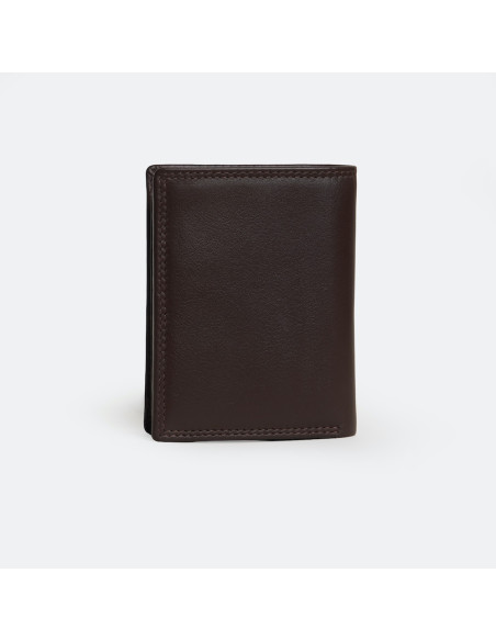 Portefeuille double couture avec porte-monnaie intérieur Sky