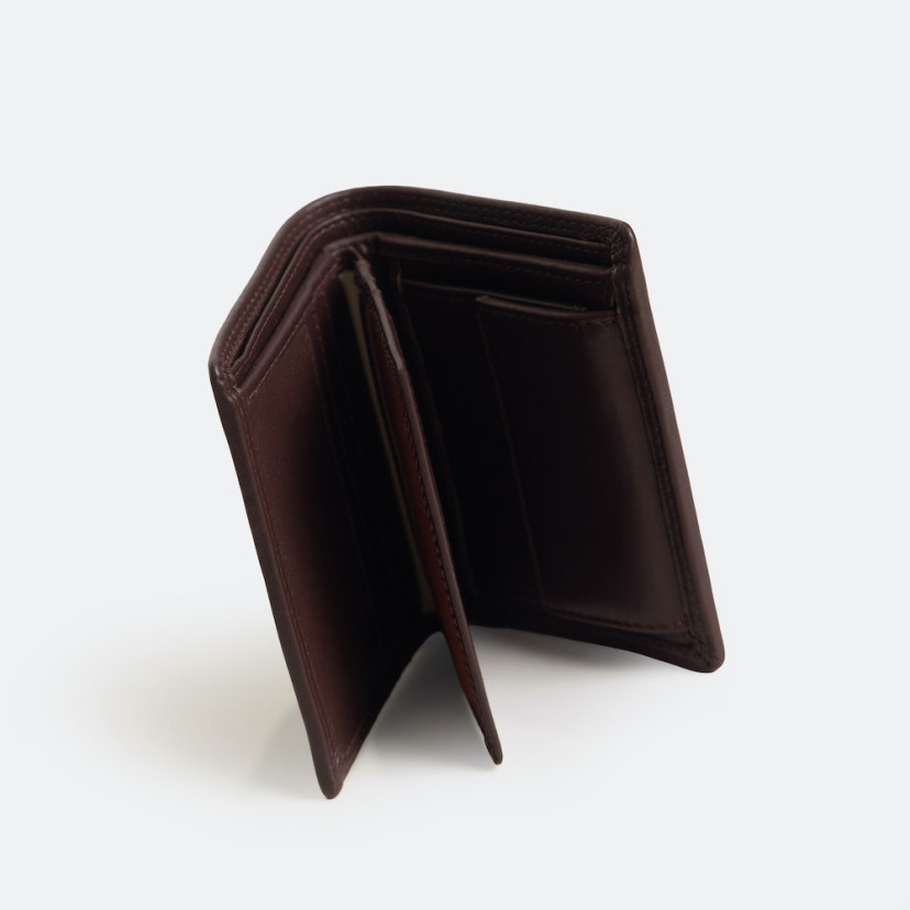 Cartera doble costura con Monedero Interior Sky