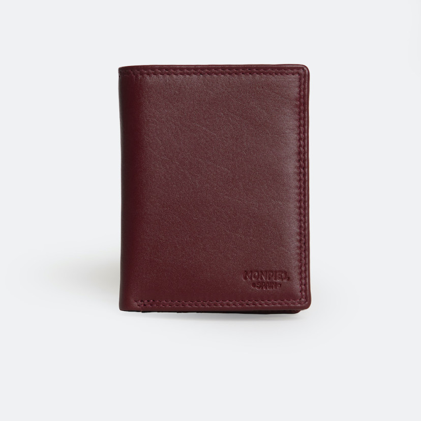 Cartera doble costura con Monedero Interior Sky