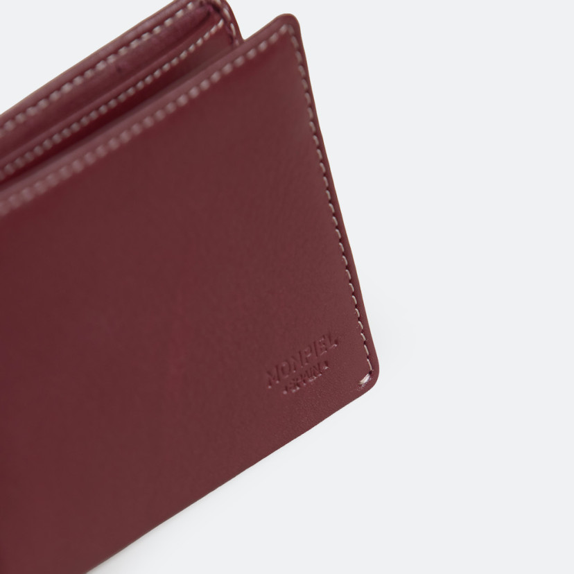 Man leather bifold wallet Mini
