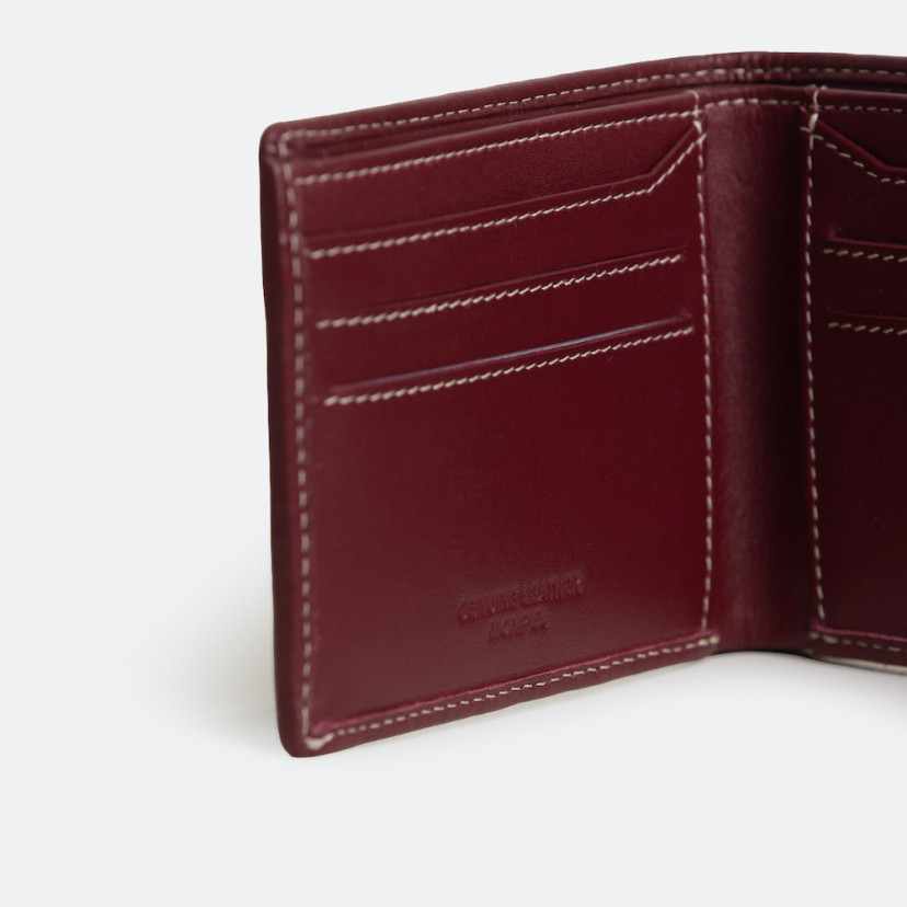 Carteira de Couro Masculina Americana Mini