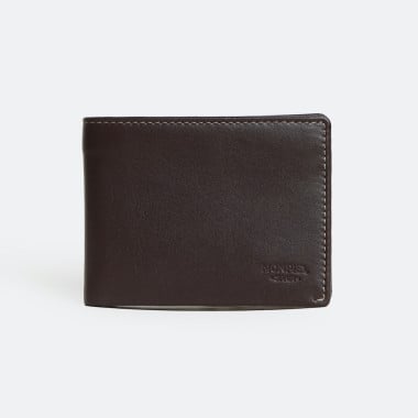 Portafoglio in pelle da uomo American Mini Havana Frontale. 2