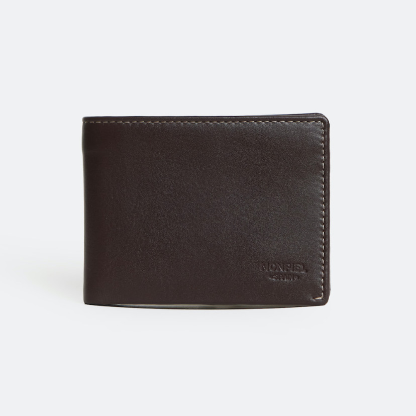 Carteira de Couro Masculina Americana Mini