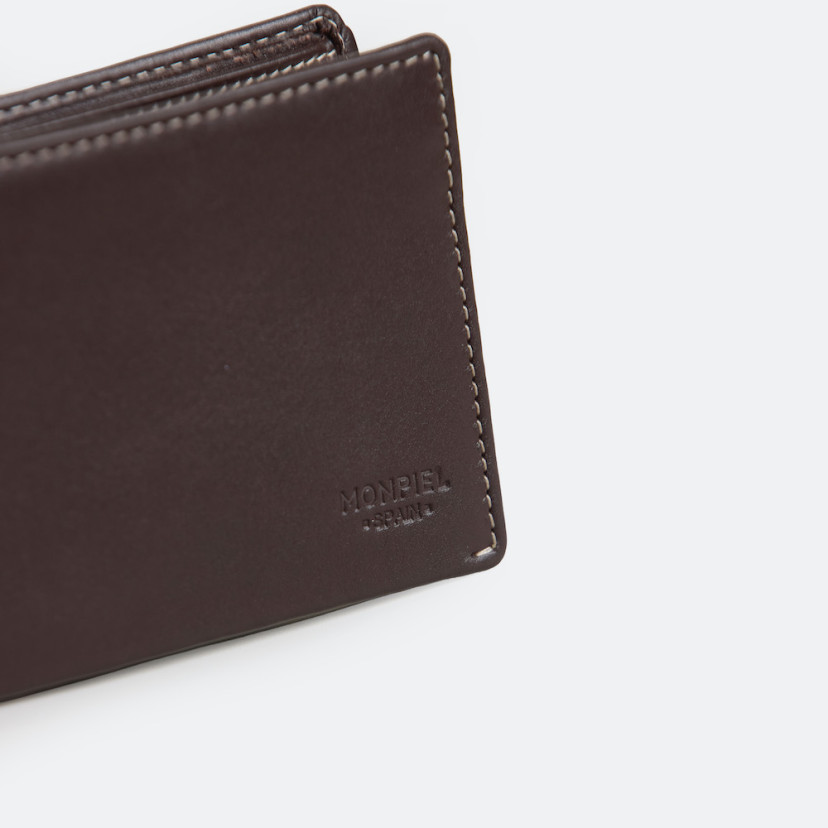 Carteira de Couro Masculina Americana Mini