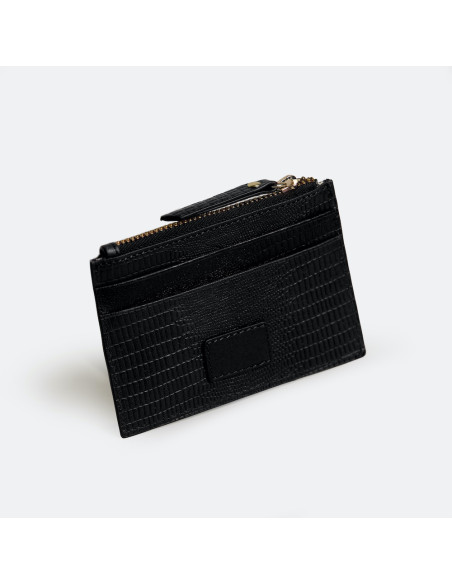 Women’s Leather Card Holder with Zipper