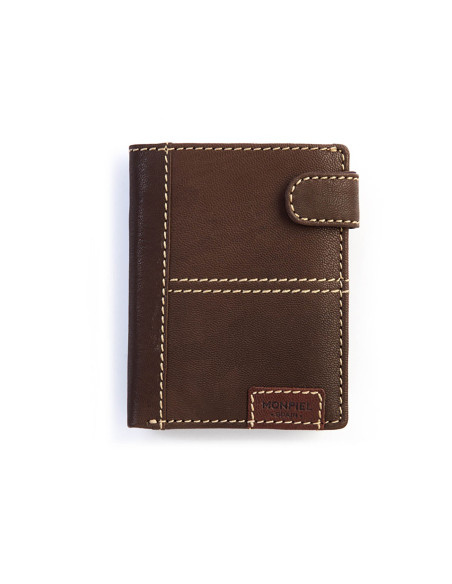 Portefeuille Western à Bouton-Pression avec Porte-Monnaie Intérieur