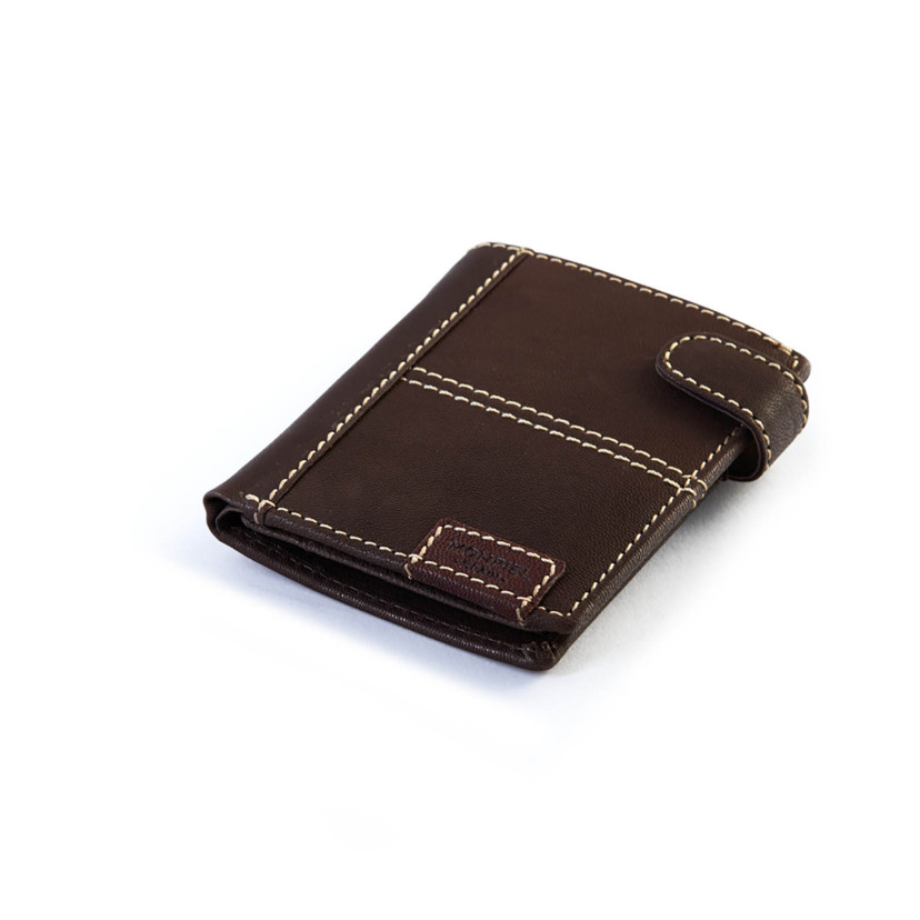 Western Wallet with Snap Closure and Inner Coin Purse