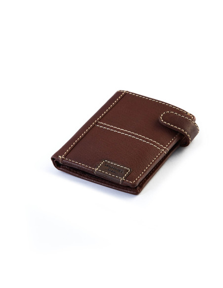 Western Wallet with Snap Closure and Inner Coin Pocket