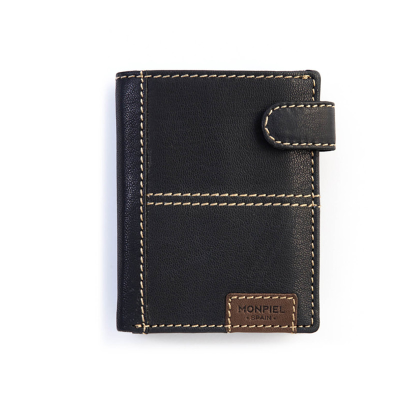 Western Wallet with Snap Closure and Inner Coin Pocket
