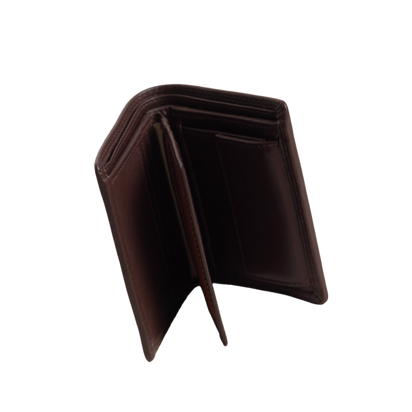 Portefeuille double couture avec porte-monnaie intérieur Sky