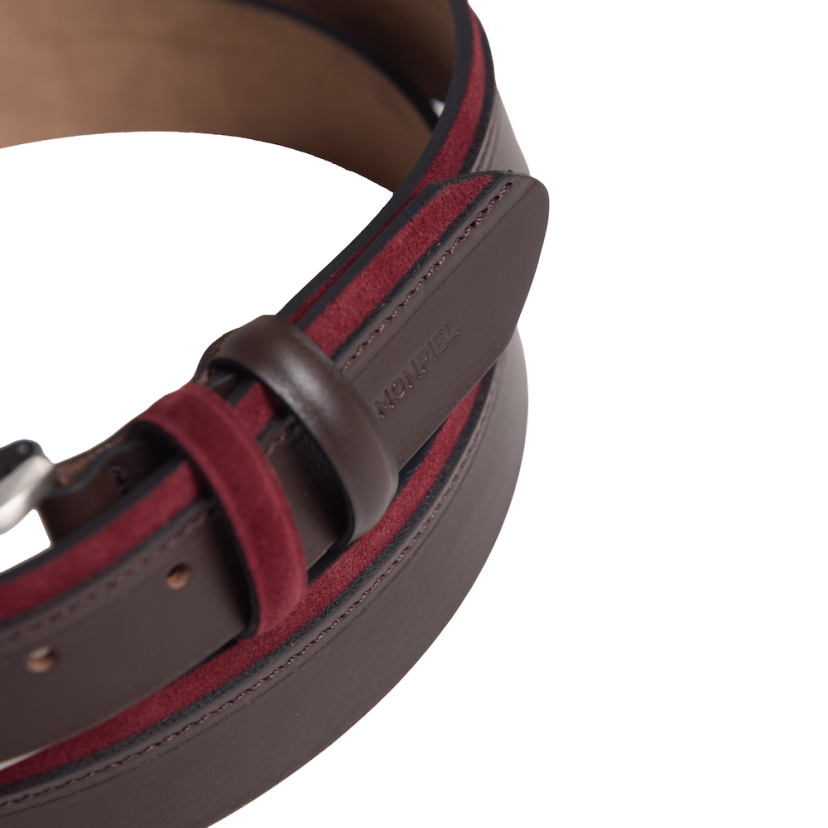 Vaquetilla and Suede Belt