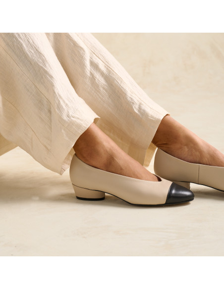 Ballerina Ameliè Bicolour Ballerina Heel Bicolour Toe