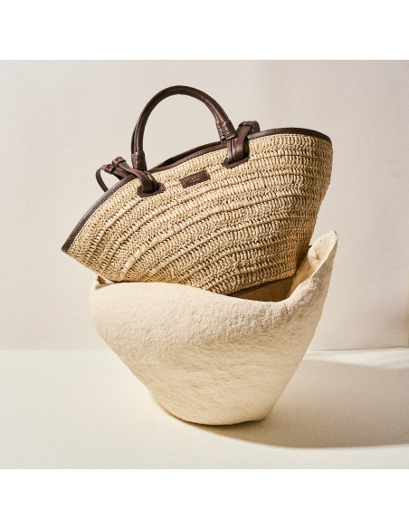 Raffia-Korb Tasche