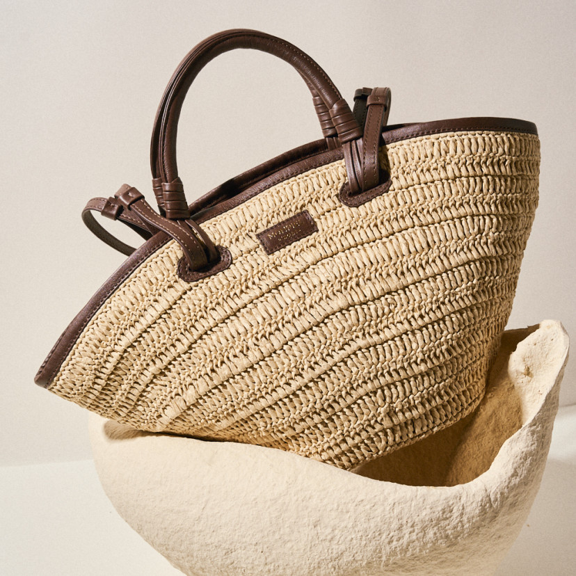 Raffia-Korb Tasche