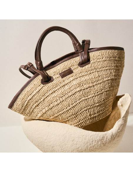 Bolsa Cesto de Ráfia