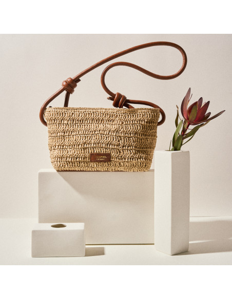 Bolso Nudos Pequeño Rafia