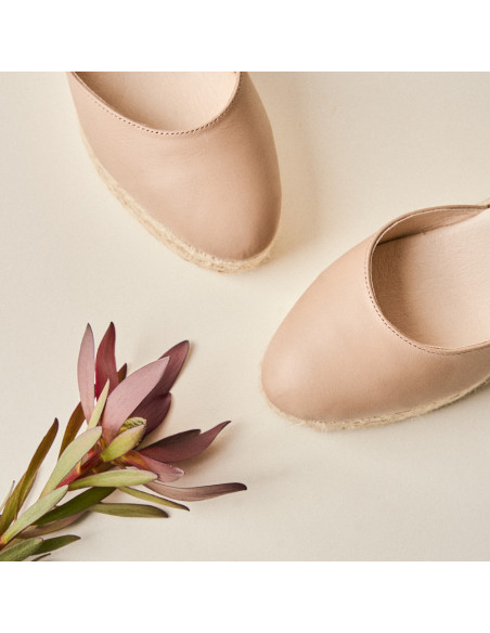 Espadrillas con Zeppa Alta e Cinturino Paros