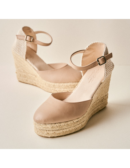 Paros High Wedge Espadrille with Ankle Strap