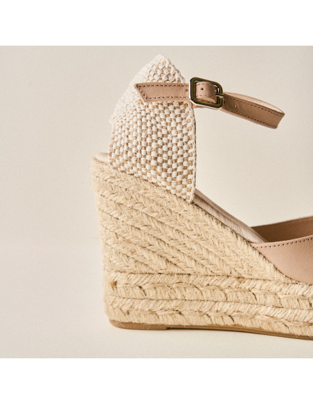 Espadrille à Talon Compensé Haut et Bride Paros
